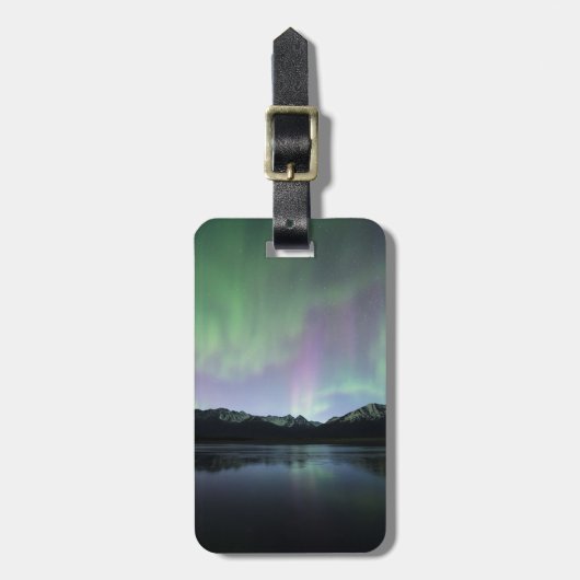 Rosa Aurora Gepäckanhänger (Vorderseite vertikal)