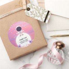 Rosa Außenraumdusche Kleiner Explorer Kinderdusche Runder Aufkleber