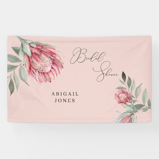 Rosa australisches Brautparty Banner (Horizontal)