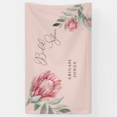Rosa australisches Brautparty Banner (Vertikal)