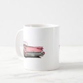Rosa Auto 1959 Cadillacs Kaffeetasse (Vorderseite Links)