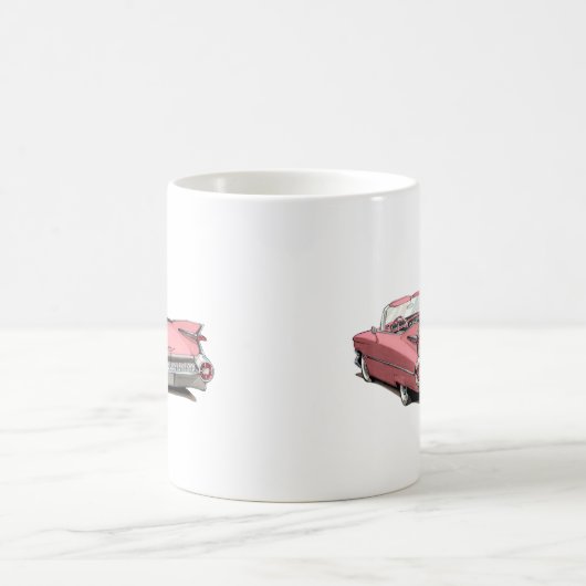 Rosa Auto 1959 Cadillacs Kaffeetasse (Mittel)