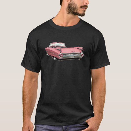 Rosa Auto 1959 Cadillacs T-Shirt (Vorderseite)