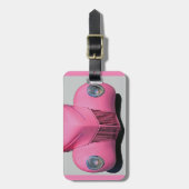 rosa Auto Gepäckanhänger (Vorderseite vertikal)