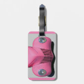 rosa Auto Gepäckanhänger (Rückseite vertikal)