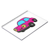 rosa Auto Notizblock (Linke Seite)