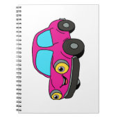 rosa Auto Notizblock (Vorderseite)