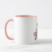 Rosa Auto-Weihnachtsbaum Tasse (Links)