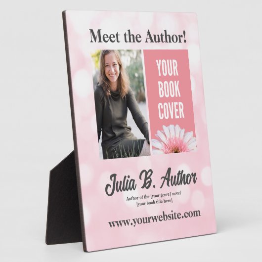 Rosa Autor Buchsignierung oder Werbeaktion zum Buc Fotoplatte (Seite)