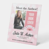 Rosa Autor Buchsignierung oder Werbeaktion zum Buc Sockelschild (Vorderseite)