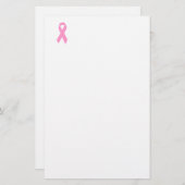Rosa Awareness Ribbon Briefpapier (Vorne/Hinten)