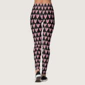 Rosa Awareness Ribbon Engel Art Custom Leggings (Rückseite)