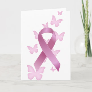 Rosa Awareness Ribbon Karte