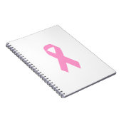 Rosa Awareness Ribbon Notizblock (Rechte Seite)