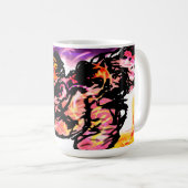 Rosa Axolotl-Edelstein Kaffeetasse (VorderseiteRechts)