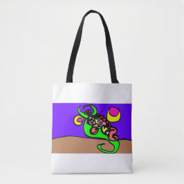 Rosa Axolotl-Kunst Tasche