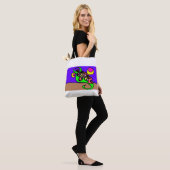 Rosa Axolotl-Kunst Tasche (Am Model)