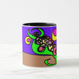 Rosa Axolotl-Kunst Tasse