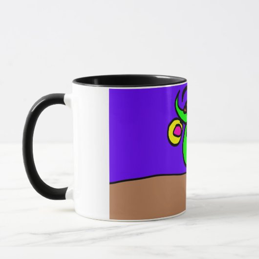 Rosa Axolotl-Kunst Tasse (Links)