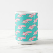 rosa Axolotmuster Kaffeetasse (Mittel)