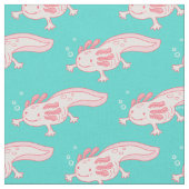 rosa Axolotmuster Stoff (Nahaufnahme)