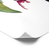 Rosa Azalea Blume Art Print Poster (Ecke)