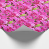 Rosa Azalea Blume Geschenkpapier (Ecke)