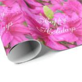 Rosa Azalea Blume Geschenkpapier (Rolleneckpunkt)