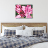 Rosa Azalea Blume Malerei Leinwanddruck (Insitu (Schlafzimmer))