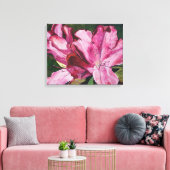 Rosa Azalea Blume Malerei Leinwanddruck (Insitu (Wohnzimmer))