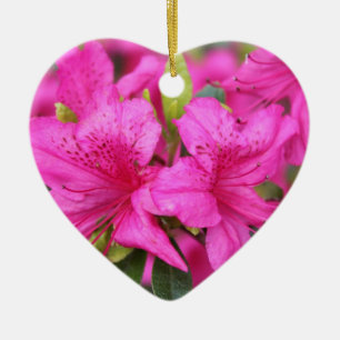 Rosa Azalea Blume Weihnachten, Weihnachtsgeschenk Keramikornament