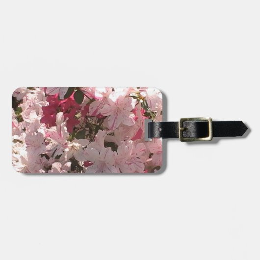 Rosa Azalea Gepäckanhänger (Vorderseite horizontal)