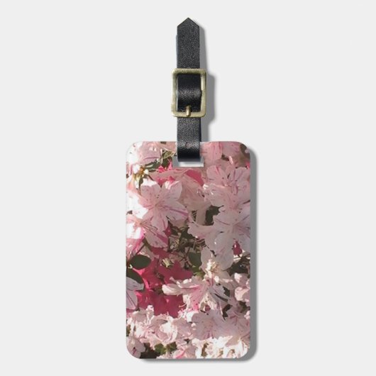 Rosa Azalea Gepäckanhänger (Vorderseite vertikal)