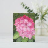 Rosa Azalea Kunst, Dichtung Postkarte (Stehend Vorderseite)