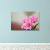 Rosa Azalea Textil Leinwanddruck (Insitu (Holzboden))