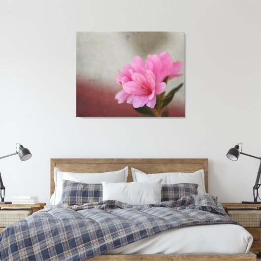 Rosa Azalea Textil Leinwanddruck (Insitu (Schlafzimmer))