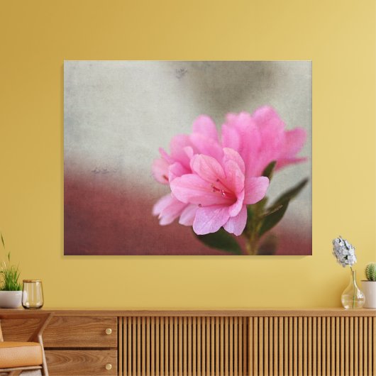 Rosa Azalea Textil Leinwanddruck (Insitu (Wohnzimmer))