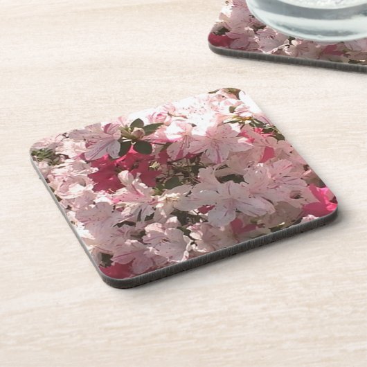 Rosa Azalea Untersetzer (Linke Seite)