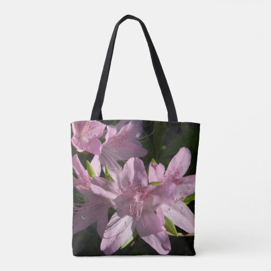 Rosa Azaleas Tote Bag Tasche (Rückseite)