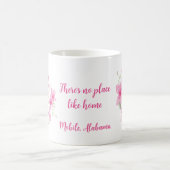 Rosa Azaleen-Blüten Kaffeetasse (Mittel)