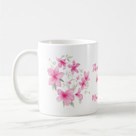 Rosa Azaleen-Blüten Kaffeetasse