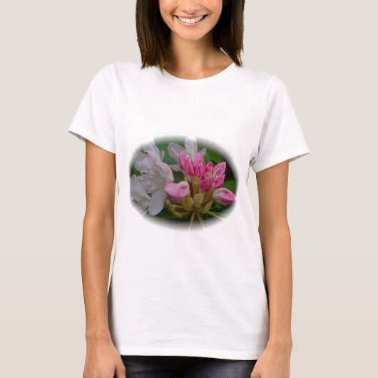Rosa Azaleen T-Shirt (Vorderseite)