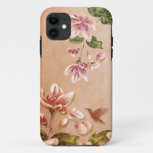 Rosa Azaleen Vintage Blüte auf Whiskey Wedding iPhone 11 Hülle