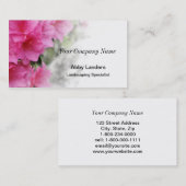 Rosa Azaleen-Visitenkarte Visitenkarte (Vorne/Hinten)