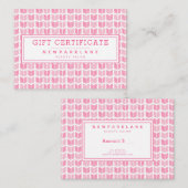 Rosa Azteken Pfeile Print Business Geschenkgutsche Visitenkarte (Vorne/Hinten)