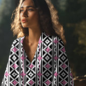 rosa Aztekenmuster Strandtuch