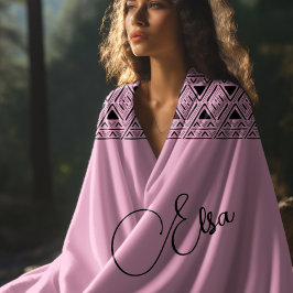 rosa Aztekenmuster Strandtuch