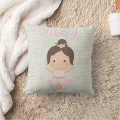 Rosa Baby-Ballerina-Ballett-Zehe-Schuh-Tänzer Kissen (Decke)