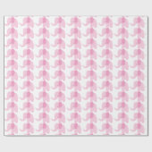 Rosa Baby-Elefant-Packpapier Geschenkpapier (Flach)