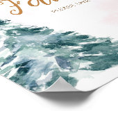 Rosa Baby Es ist kalt draußen. Essen Poster (Ecke)